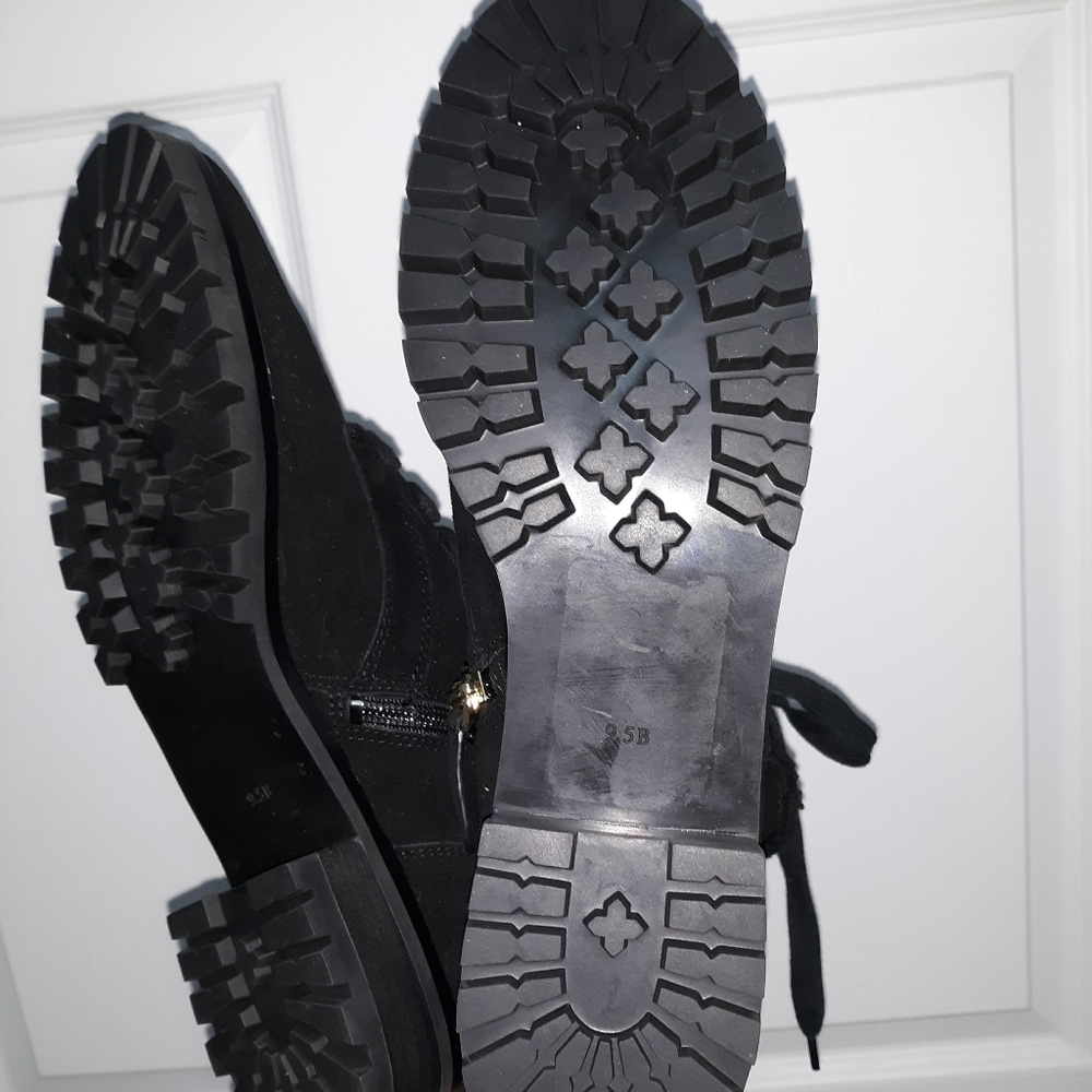 #99. Brand new KATE SPADE Raegan Black Suede Shearling Lined Boots. Size: 9.5 - Picture 10 of 11